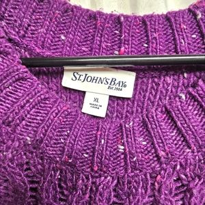 St. John's Bay Women's Purple Sweater